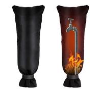 Riisoyu Cubierta de Grifos Exterior, Protectora para Grifo de Invierno Largas Exteriores Cubierta de Grifos de Jardín Protección Contra Heladas Contra Lluvia Funda Protector Chaqueta 70 x 38 cm