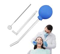 Riisoyu Eliminar Piedras De Amígdalas, Removedor de Piedras de Amígdala con Bola Succión Espejos Bucales Pajitas De Limpieza Para Limpieza Bucal para Boca Limpia contra el Mal Aliento, Azul