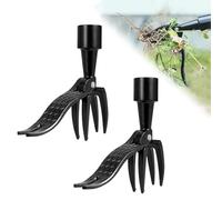 Riisoyu Extractor de Malas Hierbas de Pie con 4 Garras - Herramienta para Jardín y Césped, Weeder de Mano Adecuado para Jardines Ideal para Eliminar Raíces de Malezas en Patio y Jardín