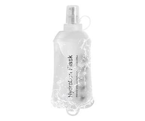 Riisoyu Frasco suave, 250ml Termo suave transparente con textura esmerilada Termo de hidratación plegable de TPU botella de agua plegable suave para senderismo, ciclismo, escalada, al aire libre