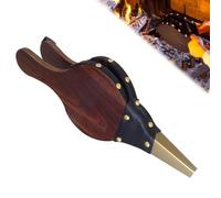 Riisoyu Fuelle de Soplado de Madera, Soplador de Chimenea Manual Fuelle Soplador de Aire Accesorios para Barbacoas y Ahumadores para Barbacoas Al Aire Libre, Campamentos, Incendios En La Chimenea