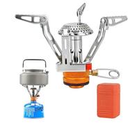 Riisoyu Hornillos de Acampada, 3000W Hornillo Camping de Gas Portátil Plegable Camping Quemador con Caja de Transporte Mini Estufa de Camping Estufa de Gas para Exteriores Picnic Aventura