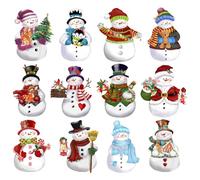Riisoyu Imanes Nevera Navideños, 12 Piezas Grandes Imán Frigorifico 3D Colores Magnets Iman Potentes Decorativos Magnética Pegatinas Bonitos Magnet para Oficina Hogar Pizarras Blancas Cocinas Taquilla