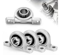 Riisoyu Juego de 4 rodamientos de bolas, rodamientos de pie, 20 mm, autoalineables para impresoras 3D, diámetro interior de 20 mm