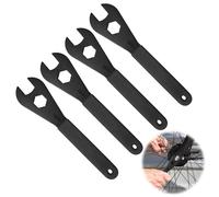 Riisoyu Juego de llaves cónicas para bicicleta, 4 unidades, 13/14/15/16 mm, multifuncional, de acero al carbono, herramienta de reparación para bicicleta