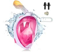 Riisoyu Máscara de Esnórquel, Máscara de Buceo con Sistema de Respiración Avanzado 180°Vista Mascara Buceo Niño Tecnología Anti-Niebla y Anti-Fugas para Snorkeling