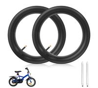 Riisoyu Pack de 2 Cámara De Aire para Bicicleta, 16X1.75-2.125 Universaltube con Válvula Schrader América para Bicicleta de Niño Bicicleta Eléctrica Tubos