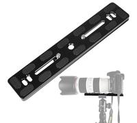 Riisoyu Placa de liberación rápida, 200 mm, universal, cámara de vídeo profesional, trípode con liberación rápida, adaptador para trípode de cabeza esférica