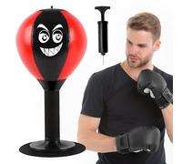 Riisoyu Saco de Boxeo de Escritorio, Bola Punching con Ventosa Resistente Pelota de Velocidad de Boxeo para Mesa de Oficina y Actividad en Casa para Aliviar el Estrés Mini Saco de Boxeo