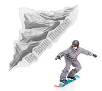 Riisoyu Stomp Pad Snowboard, Claro Antideslizante Alfombra para Esquí Montaña de Nieve Snowboard Almohadilla de Agarre Autoadhesivo Stomp Pad Accesorios Proporciona Agarre Adicional