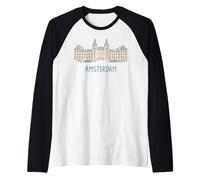 Rijksmuseum Amsterdam Países Bajos Viaje Souvenir City Gift Camiseta Manga Raglan
