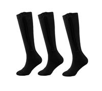 RIJPEX Compression Zipper Elastic Socks,Multifunctional Long Calf Socks,Outdoor Running Compression Socks (A,XXL)