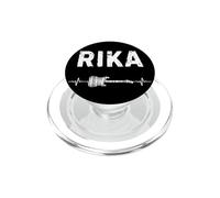 Rika Guitarra Latido del Corazón Música Guitarrista PopSockets PopGrip para MagSafe