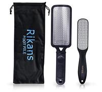 Rikans Lima de pies colosal, removedor de callos profesional, herramienta de pedicura para el cuidado de los pies para eliminar la piel dura, se puede utilizar en piel húmeda o seca, lima de acero