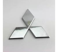 RIKCAT Coche Logo Emblema Insignia para Mitsubishi L200 2019-2023,Maletero Pegatina Emblema Frontal Capó Estilo con Logotipo Autoadhesivo Auto Accesorios,Silver