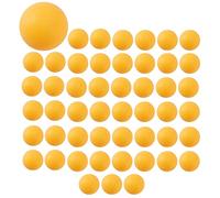 RIKEL Paquete de 50 Pelotas de Ping-Pong de Primera Calidad Pelota de Mesa de Entrenamiento Avanzado Bolas Sin Costura Duraderas y Livianas Naranja