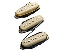 RIKEL Pastillas de Bobina Simple Pastillas de Guitarra Pastillas Planas con Clip de Alambre de Plástico Accesorios para Instrumentos Musicales Amarillo