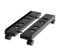 RIKEL Soporte de Torre para PC Móvil Ajustable - Soporte Telescópico para CPU con Ruedas Giratorias, Carrito para Computadora de Escritorio Negro