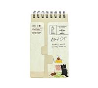 RIKIHOE 3PC- Cat Time Coverable Word Book Portable Small Fresh Cartoon Book-Pudding Time