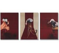 Rikin Liuff Figura de Francis Bacon Poster and Prints Francis Bacon Retrato abstracto Arte de pared Retro Pintura en lienzo para decoración de cuadros para el hogar 40x60cmx3 Sin marco