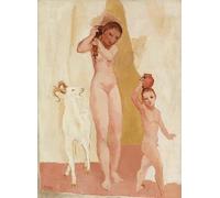Rikin Liuff Girl with a Goat de Pablo Picasso Cartel de lienzo 50x70cm Sin marco