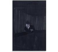 Rikin Liuff Hombre en azul I de Francis Bacon Póster y grabados Francis Bacon Arte de pared abstracto Pintura retro en lienzo para decoración de cuadros para el hogar 40x65cmx1 Sin marco