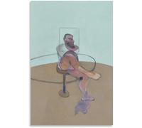 Rikin Liuff Hombre sentado de Francis Bacon Póster y grabados Francis Bacon Arte de pared abstracto Pintura retro en lienzo para decoración de cuadros para el hogar 40x60cm Sin marco