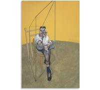 Rikin Liuff Hombre sentado de Francis Bacon Póster y grabados Francis Bacon Arte de pared abstracto Pintura retro en lienzo para decoración de cuadros para el hogar 40x60cm Sin marco