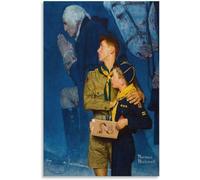 Rikin Liuff Nuestro Póster e Impresiones de Norman Rockwell de Nuestra Herencia por Norman Rockwell Arte de Pared Pintura Vintage Lienzo para Decoración del Hogar 50x75cmx1 Sin Enmarcar
