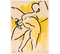 Rikin Liuff Portada, Ángel de Marc Chagall Póster e impresión Surrealismo retro Arte mural Marc Chagall Pintura en lienzo para el hogar 40x65cm Sin marco