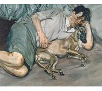 Rikin Liuff Póster de Lucian Freud《Doble retrato》Pintura Arte mural vintage Impresiones de Lucian Freud Cuadro abstracto en lienzo para el hogar 40x55cm Sin marco