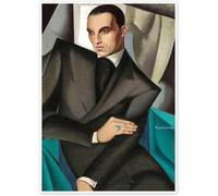 Rikin Liuff Póster de Marquis Sommi por Tamara de Lempicka Pintura de lienzo Tamara de Lempicka Grabados estéticos de pared para decoración de casas 40x50cm sin marco