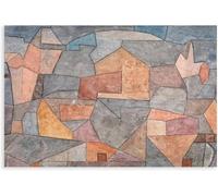 Rikin Liuff Pueblo entre rocas de Paul Klee Pintura Arte de pared estético Paul Klee Póster e impresiones Surrealismo Imagen para decoración de sala de estar 50x40cm Sin marco