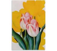 Rikin Liuff Tulip de Georgia Okeeffe Arte de cartel de lienzo para la pared 40x60cm sin marco
