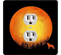 Rikki Knight 41329 Outlet Rottweiler Dog Silhouette By Moon Design - Placa de salida