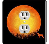 Rikki Knight 41396 Outlet Mastiff Dog Silhouette By Moon Design - Placa de salida