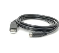 RIKYJIC Cable USB a Mini DIN MD8 de cabeza redonda de 8 pines para XINJE PLC y PC Communication RS232 Cable de programación (1,8 metros)