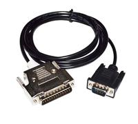 RIKYJIC DB25 - Cable de datos RS232 macho de 25 pines a DB9 macho de 9 pines para Mitsubishi GT11/GT15, conexión de pantalla táctil FX2/FX2C/A/QnA, cable PLC GT01-C30R4-25P (1,8 metros)