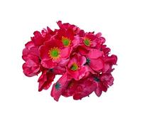 Rikyo 100 cabezas de flores de amapola artificiales de seda para otoño, flores de amapola falsas, rellenos de jarrones, ramilletes para decoración de bodas, pared de guardería, decoración de arco,