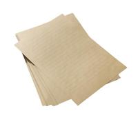 Rikyo 50 hojas de papel kraft A5 con líneas, color marrón