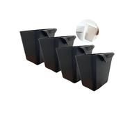 Rikyo Paquete de 4 soportes colgantes para tazas, cesta de almacenamiento, accesorios de carrito rodante, soporte para lápices colgante de 4.75 x 4 pulgadas, cubos colgantes, contenedores colgantes,