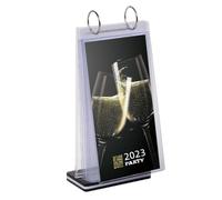 Rikyo Soporte acrílico para carteles, tarjeta de mesa, pantalla abatible de varias páginas, 6 páginas, 12 lados, soporte de doble cara en forma de T, perfecto para restaurantes, bodas, oficina, marcos