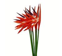 Rikyo Strelitzia - 6 Flores Artificiales permanentes de pájaro del paraíso de 23 Pulgadas, Ramos de Flores Tropicales de imitación para decoración de Oficina, hogar, Fiesta, arreglo de Plantas en