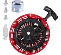 Ril - Conjunto de arranque para motores pequeños, juego de 6 piezas, 160 mm de centro a centro, reemplazo de cable de tracción, construcción de plástico resistente, para generadores de 4 a 6.5 HP y