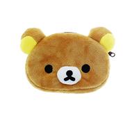Rilakkuma Monedero | Lindo monedero Kawaii para niños y adolescentes | Cartera escolar de felpa Kawaii | Papelería y regalos de Rilakkuma
