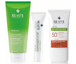 Rilastil Acnestil Gel Limpiador 200 ml+Matt Crema 40 ml+Sun System Acnestil SPF50+ 40 ml