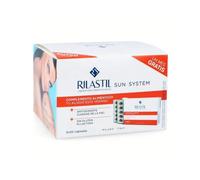 Rilastil - Sun System Oral, Complemento Alimenticio, 2 x 30 Cápsulas | L-Tirosina, Luteína, Vitaminas, Cápsulas, Pack 2 Unidades, Uso Previo a la Exposición Solar