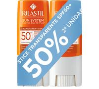 Rilastil Sun System Stick Solar Transparente Zonas Sensibles SPF50+ 2x8,5gr