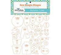 Riley Blake - Juego de plantillas Autumn Love por Lori Holt, paquete de 34 unidades, STT9850