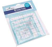 Riley Blake Trim It Square Ruler Set 5/Pkg-2.5" To 6.5"